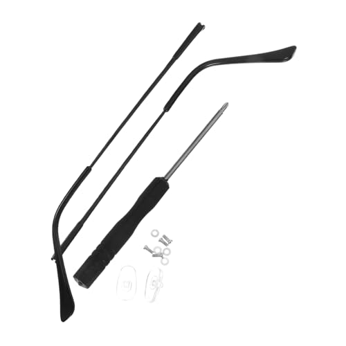 TOVINANNA DIY Glasses Repair Kit Universal Replacement Arms for Eyewear Comfortable Sturdy Black