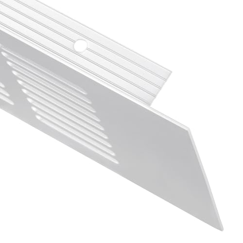 JIEHIN 5 Stück Lüftungsgitter Tür 400 x 80mm, Aluminium Belüftungsgitter, Ventilation Grille Aluminium Lüftungsgitter für Kühlschrank Badezimmer Schrank Schuhschränke Wohnmobil