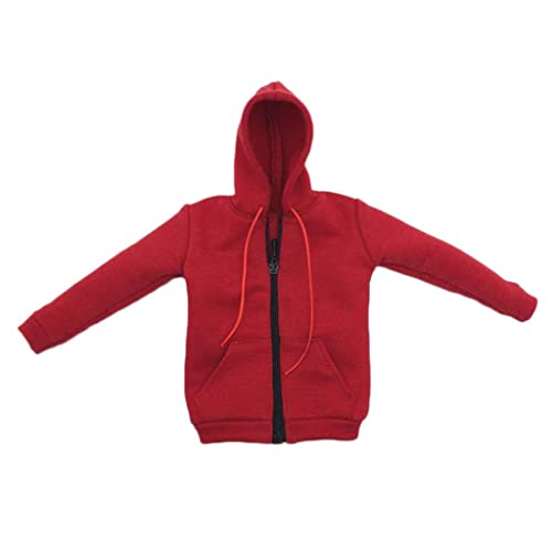 Amleso 1/6 Hoodie Casual Clothes For 12 '' Male Action Figure , Red #TOP16