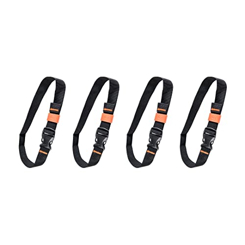Image of GEAR AID Utility Straps with Side-Release Buckle, Secure and Compress Camping, Biking, Hunting, Boating Gear, 3 /4 inch Width, 40 inch Length, 2 Pack