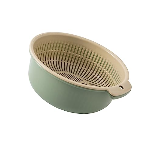 Cesta colador plástico doble capa para frutas y verduras