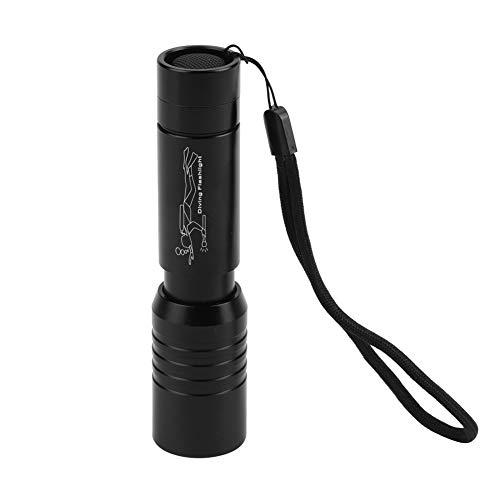 LIZEALUCKY Luz de buceo de mano con zoom bajo el agua 1200LM T6 LED linterna de buceo impermeable submarino antorcha de buceo