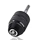 Moyata 2-13 mm Bohrfutter Adapter, Schnellspannbohrfutter, 3 Backenfutter Schnellwechselumwandlung, Bohrfutter Schnellspann mit SDS Plus Adapter Akkuwinkelbohrmaschine Elektrohandwerkzeuge Zubehör