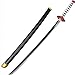 QHWJ Madera Cosplay Espada Prop Juguete Anime Ninja Cuchillo Arma Juguetes Modelo, para Kimetsu no Yaiba Demon Slayer Tomioka Giyuu Cosplay, Arma Katana Madera Samurai Espada Prop, 104cm