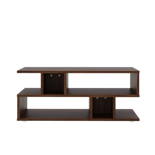 Image of Wakefit Center Table | 1 Yr Warranty | Coffee Table for Living Room Wooden, Tea Table for Living Room Wooden, Sofa Table, Free Installation from Brand, Modern Multi-Functional & Wobble-Free(Crema)