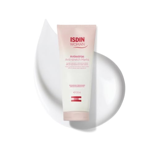 ISDIN Woman Antiestrias, Crema Corporal Antiestrías, Ayuda a Reducir, Prevenir y Atenuar las Estrías, 250 ml