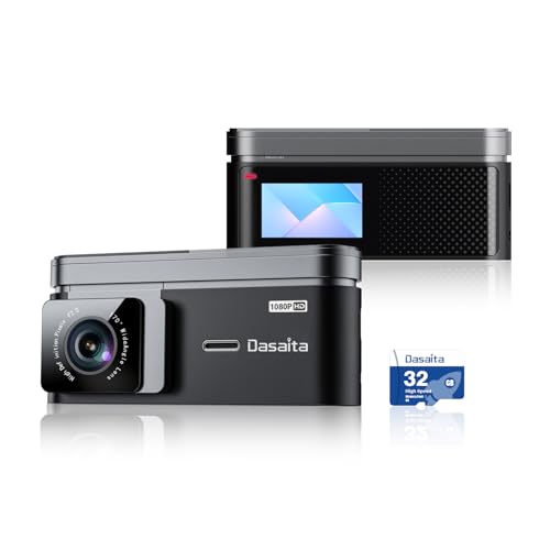 Dasaita USB Dash Cam 1080P Car Camera, Front Dash Camera for Android Car Stereo, with 1.47" IPS HD Display, 170°Wide Angle, WiFi, WDR, G-Sensor, Loop Recording, Free 32GB Card，Night Vision - DAS-U2 - image 1