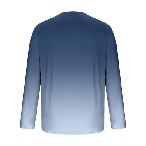 Men's Sun Protection UPF 50+ Shirts Gradient Color Long Sleeve Athletic Shirt Ice Silk Rash Guard Quick Dry4
