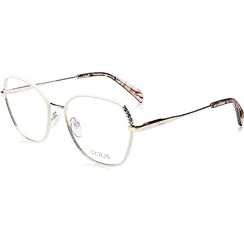 TOUS VTO452 Gafas, Shiny Rose Gold W/Beige Parts, 54 para Mujer