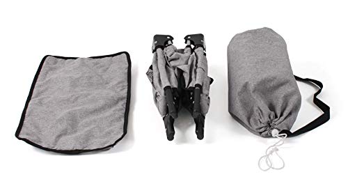 Bayer Chic 2000 653 19 Deluxe Travel Cot for Baby Dolls up to 50 cm Melange Grey - Image 5