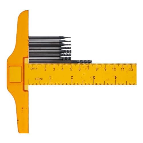 Image of Square Nose End Mill, Solid Carbide AlTiN Coated CNC Router Bits 4 Flute Spiral Milling Cutter(1.5x4Dx50)
