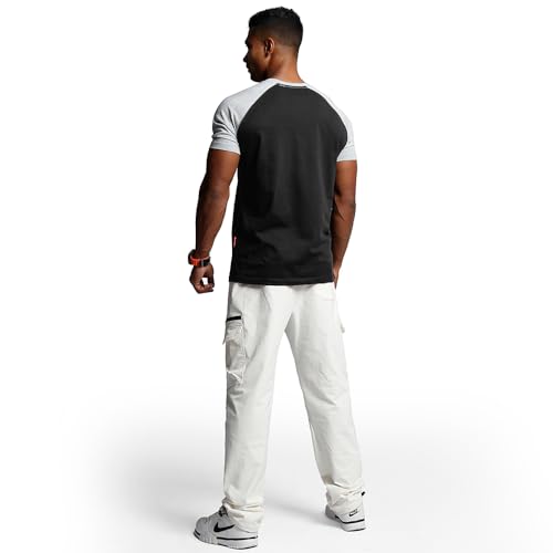 Image of Casual Short Sleeve Crew Neck Classic Wicking Breathable Fitness Muscle Athletic T Shirts Mens