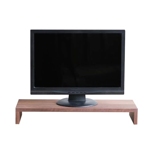 府中市の家具 モニタースタンド(収納ラック)ウォールナット[No.597] / 木製 デスク周り モニター台 インテリア 広島県