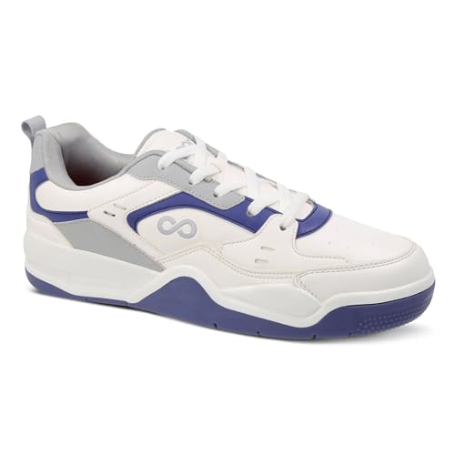 Image of WALKAROO Colourblocked Sneakers for Men's|Comfortable Insole and Secured Lace-Up Closure |Stylish Sneakers for Everyday Wear|WY3477
