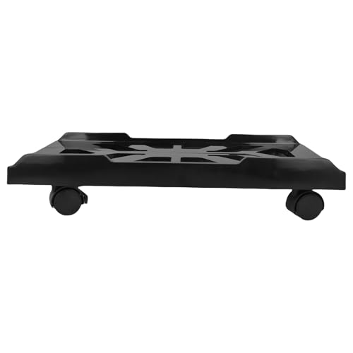 Soporte móvil para CPU banapoy, ancho ajustable de 8,3 a 13,5 pulgadas, soporte para torre de computadora bajo el escritorio con 4 ruedas para oficina en casa miniatura 4