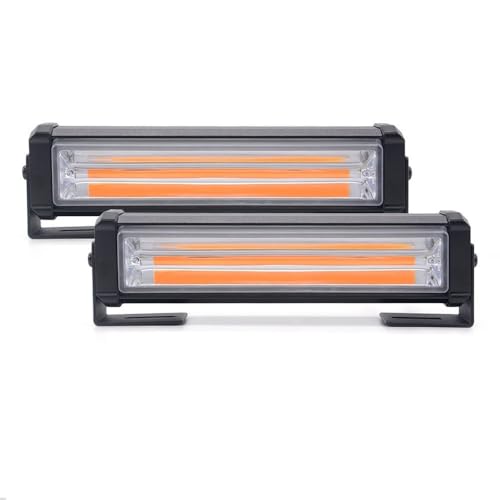 Barres Lumineuses LED Orange Feux Flash Clignotant Stroboscopique d'Urgence 12V 24V