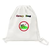 DIYlab Interdiction de marcher sur la pelouse Canvas Rucksack Leichte Reise Tagespack Rucksack Tasche