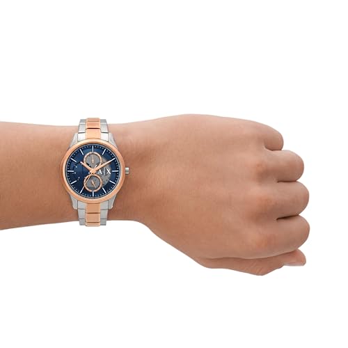 Armani Exchange Stainless Steel Analog Blue Dial Men Watch-Ax1874, Multi-Color Band - Image 4