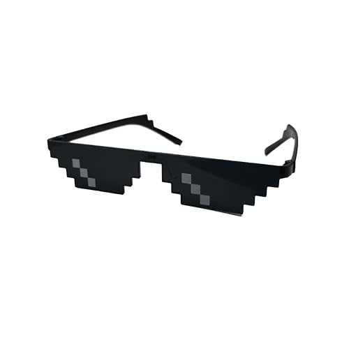 VIGUEUR Pixel Sunglasses for Party - Pixel Mosaic Sunglasses for Men, Women2