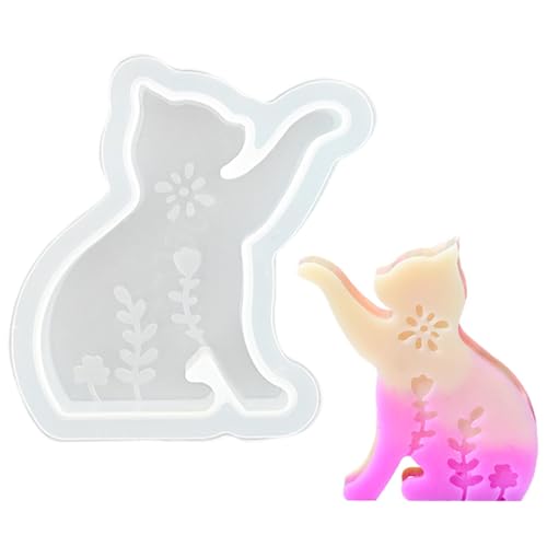 Molde de vela en de conejo - moldes de silicona para conejo de Pascua | Moldes de resina de conejo gato, mejillones animales, moldes de fabricación de velas, muchos | Moldes de jabón en de