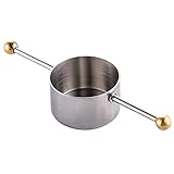 Eioflia Stainless Steel Cocktail Jigger Bar Jigger with Handle 30ml Cocktail Whisky Measure Cup Wine