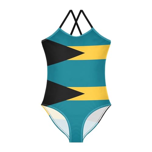 One Piece Swimsuits for Girls Summer Quick Dry Beach Bathing Suit Crossback Swimwear, 3T