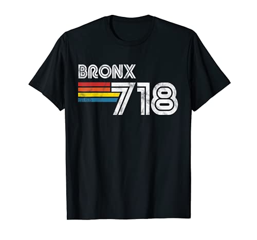 Vintage Bronx T-Shirt | Proud 718 New York City State Gift T-Shirt