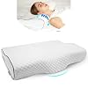 Cervical spine pillow for neck pain, shoulder pain – Orthopaedic memory foam support for side and back sleepers – Doctor…