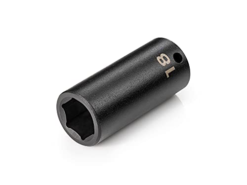Image of TEKTON 3 /8 Inch Drive x 18 mm Deep 6-Point Impact Socket | SID13118