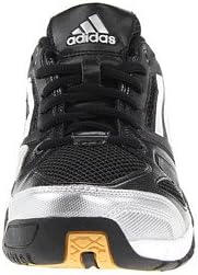 adidas Women's Volley Team W Black/White/Metallic Silver/Gum 9 B - Medium
