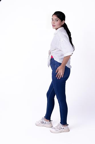 Image of Women's Skinny Fit Full-Lenth High Rise Stretchable and Comfortable Denim Jeans