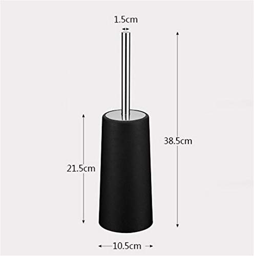 Brosse de toilette en acier inoxydable extra-résistant avec son support - 3