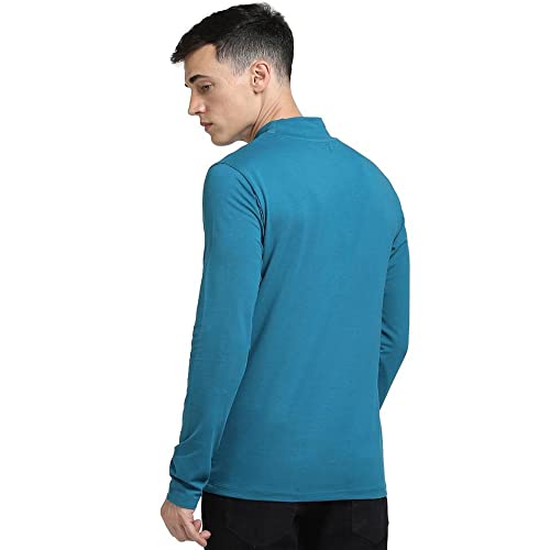 Image of Jack & Jones Men's Cotton Solid Slim Fit Crew Neck T-Shirt