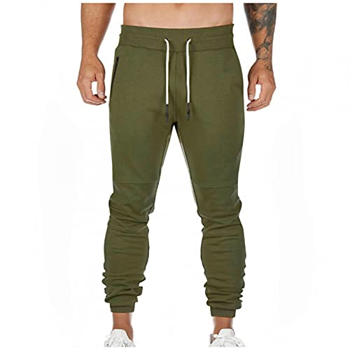 Pantalon de fitness slim XL vert armée pour vos entraînements