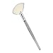 Foaming brush, Fan shaped design, Soft facial fan brush for Makeup Flat Facial Brush Large,Gentle Face Fan Brush Transparent Handle Cosmetic Flat Facial Brush for Beauty Salon