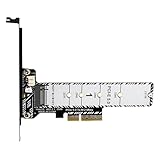 Generisch Hard Drive Expansion Card - PCIe 5.0 to M.2 High-Speed Adapter | Data Transfer Converter with Heatsink for Game PC Desktop Computer Workstation Controller Storage Upgrade