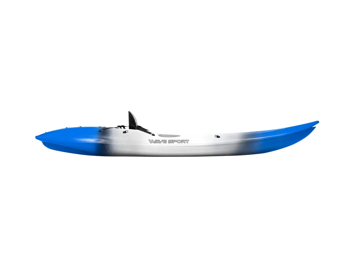 Kayak Scooter Sit-on-Top Monoplace Polyvalent pour Mer, Surf, Lac, Rivières - Léger et Stable
