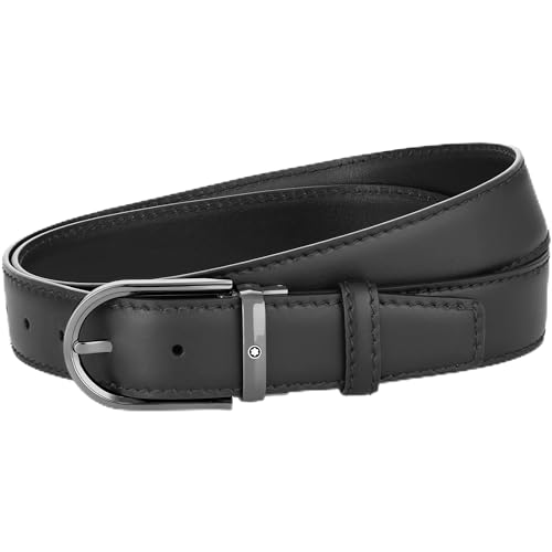 Montblanc Herren Classic Gürtel, Schwarz, 120 EU