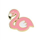 Flamingo Enamel Pin Cute Pink Flamingo Enamel Pins with Safety Backing Cartoon Flamingo Charms Accessories Flamingo Stuff Gift Jewelry Backpack Lapel Brooches for Women