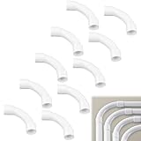 10 Piezas Codo de Tubo,Tubo Redondo Rígido del PVC,Conectores de 90 Grados...