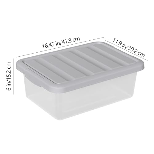 Rangement plastique 12L empilable pour optimiser l'espace de la maison - 3
