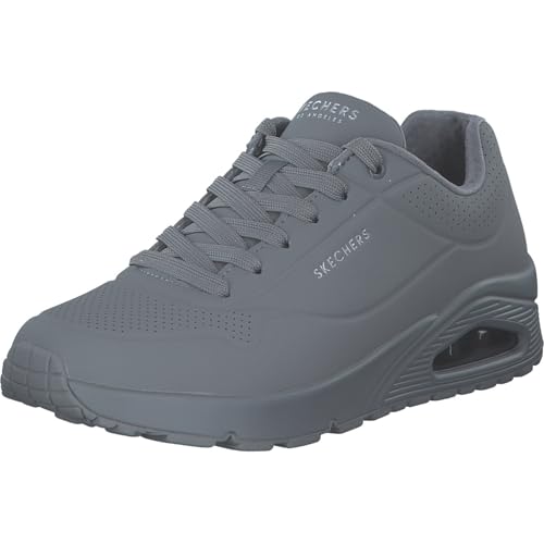 Skechers Uno Stand on Air Baskets Homme, Light Grey Durabuck Mesh, 43 EU