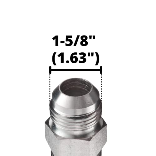 Image of MJ-20-20 | 1-1 /4 inch Hose x 1-1 /4 inch JIC 37 Male Hydraulic Hose End Crimp Fitting
