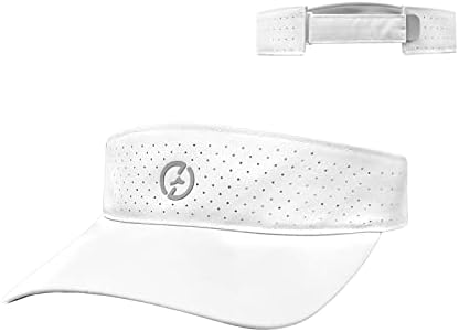 HIGHTERTON Visors for Women - Wind Tunnel Designed Sun Visor, Ultra-Lightweight Visor for Men - Ideal for Golf, Tennis, and Running - Unisex Design Ice White