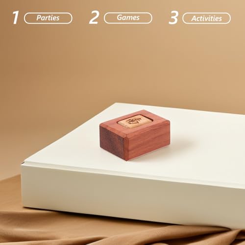 Indicador de viento de Mahjong de madera para juego miniatura 5