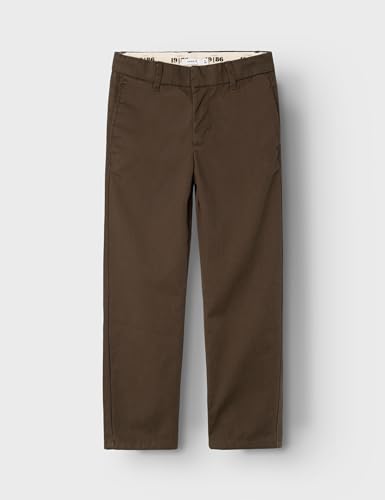 Pantalón de tela niños NAME IT de pernera recta resistente color Bracken 3
