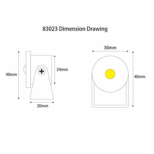 VBLED®, 1W, mini proiettore a plafone, girevole