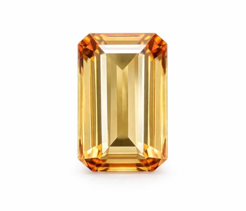 3.5Ct Natural Padparadscha Sapphire Gemstone Emerald Cut Faceted Loose Gemstone