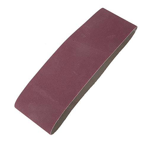 10 Stück 533 X 75 mm Schleifbänder, Aluminiumoxid-Bandschleifpapier 21 x 3 Zoll ，Schleifband Für Bandschleiferteile Körnung 1000,Schleifband Set zum Schleifen, Feilen und Entrosten (Braun) ﻿