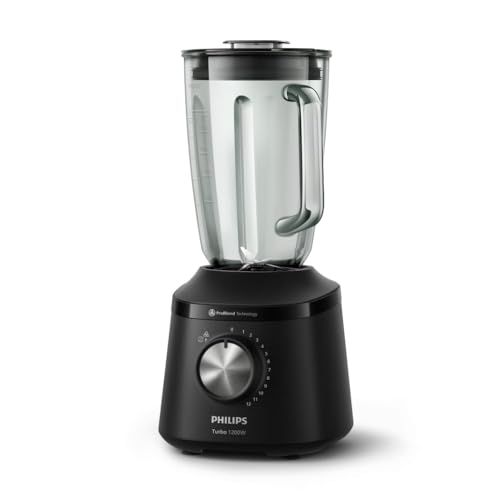 Philips Licuadora con jarra de vidrio, 2 Litros, 4 cuchillas pro blend,HR2263/91